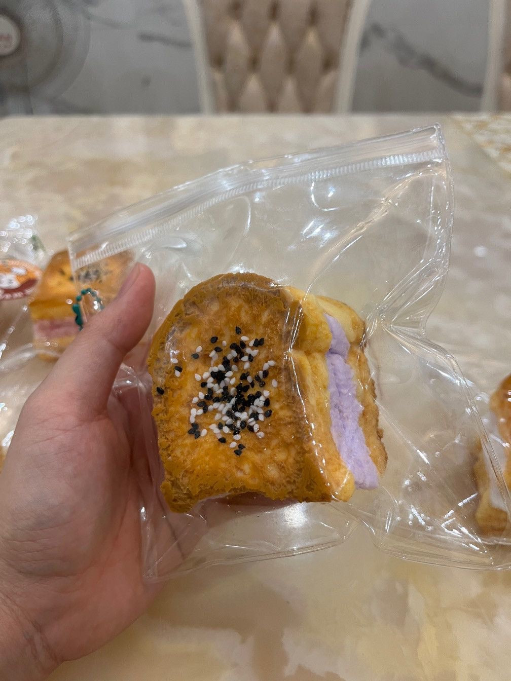 150g Handmade Silicone Toast Stress Relief Squishy Toy – product image 3