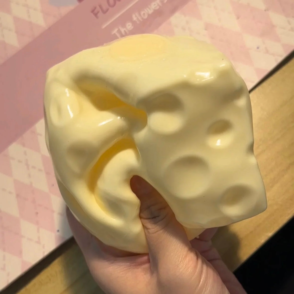 Large Cheese Vaseline Stress Ball Squishy Stress Relief Decompression Toy – product image 3