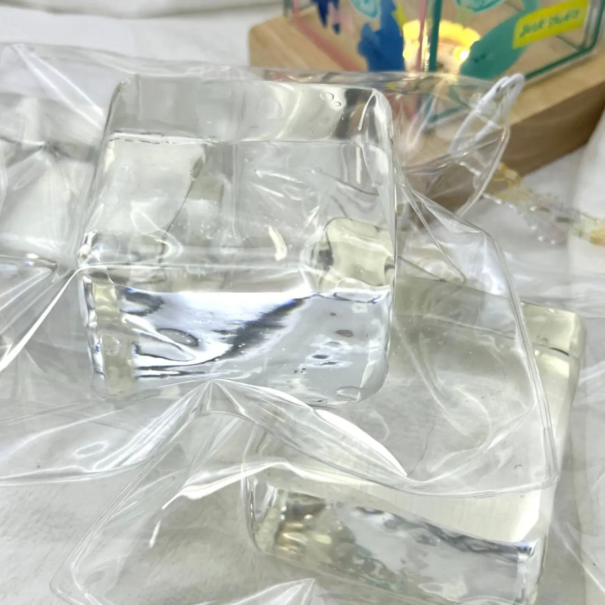 Transparent Handmade Large Ice Cube Taba Squishy Toy – product image 2