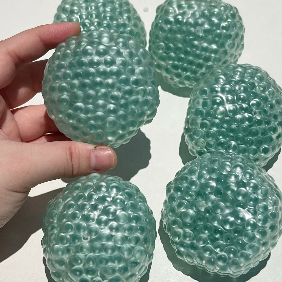 Handmade Stress Balls — 1pc White / 1pc Green / 2pcs White & More – product image 4