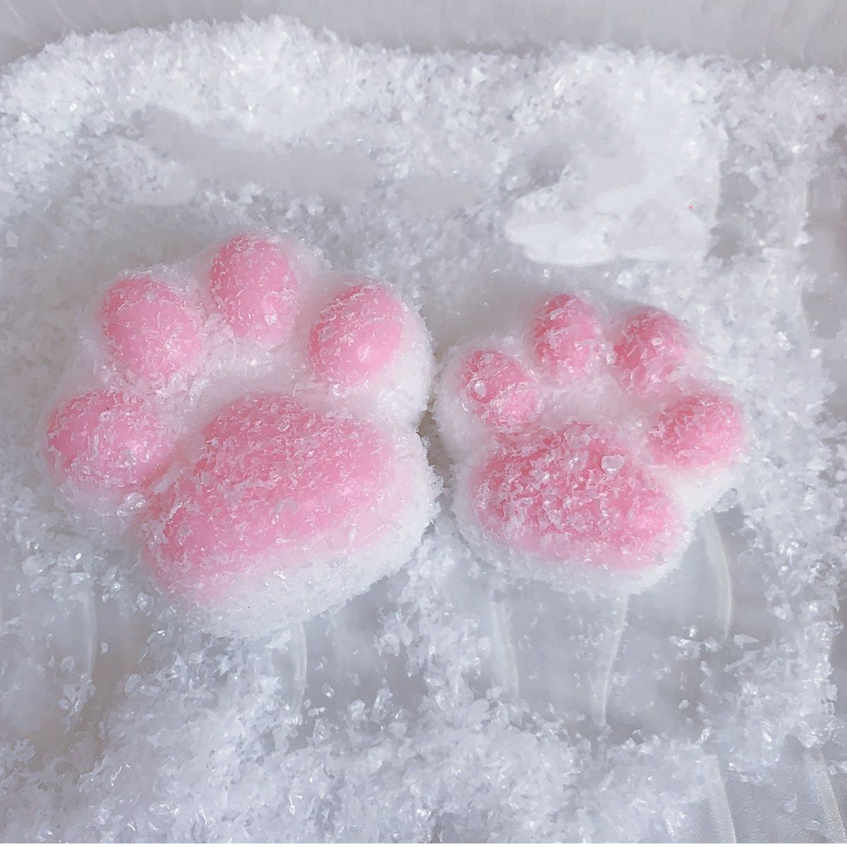 Handmade Silicone Cat's Paw Stress Relief Taba Squishy Toy — pink / yellow / blue & More – product image 3