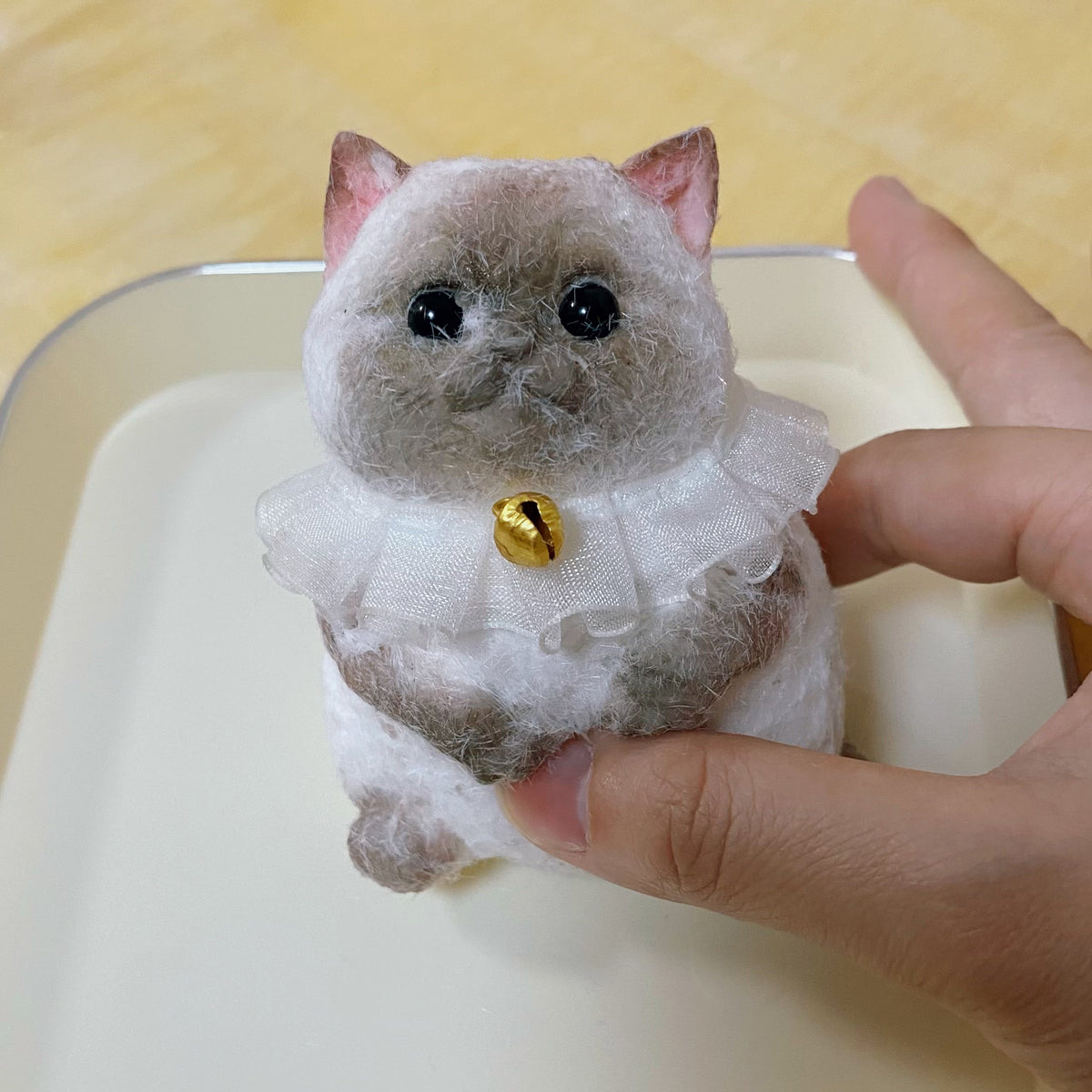 Handmade Siamese Kitty Cat Stress Relief Taba Squishy Toy – product image 8