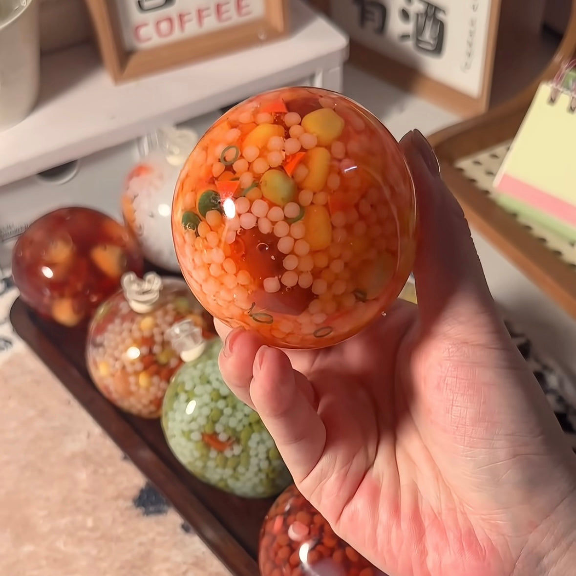 Rice Ball Collection Stress Ball Squishy Stress Relief Decompression Toy - Zip-tie Closure – product image 13