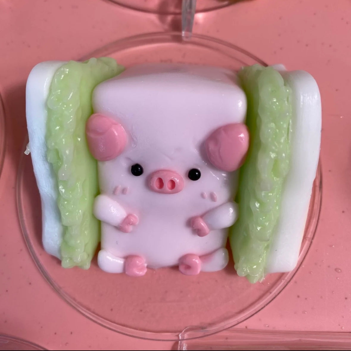 Handmade Silicone Sandwich Pig Stress Relief Squishy Toy – product image 2
