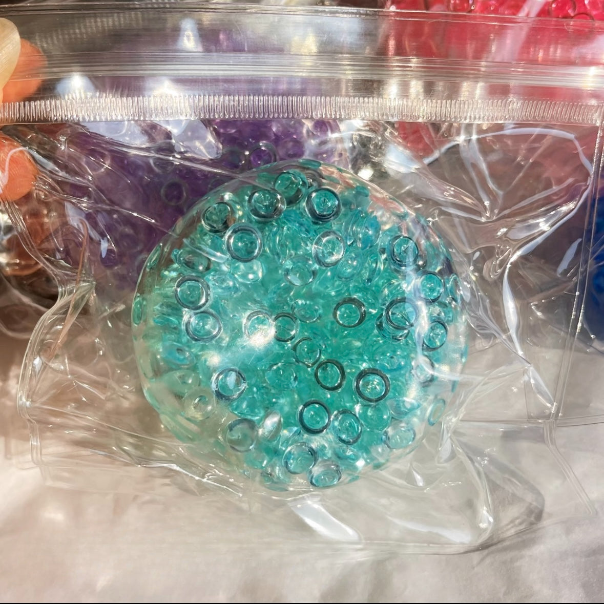 Handmade Stress Balls — Purple / Green / Blue – product image 3
