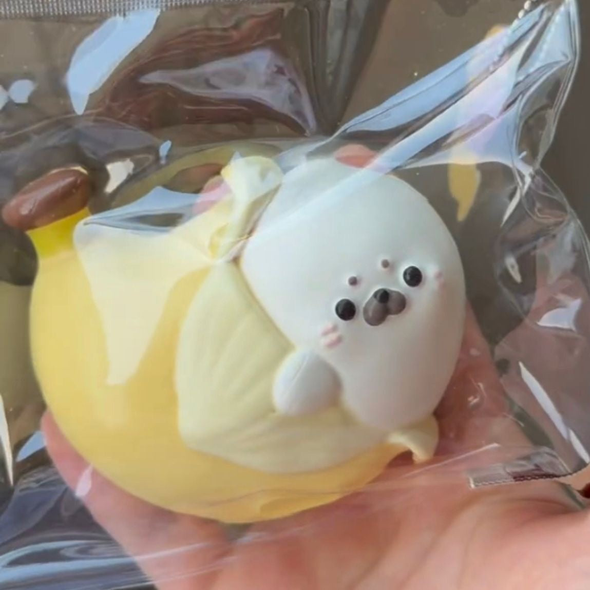 Handmade Seal & Banana Taba Squishy Toy – product image 2