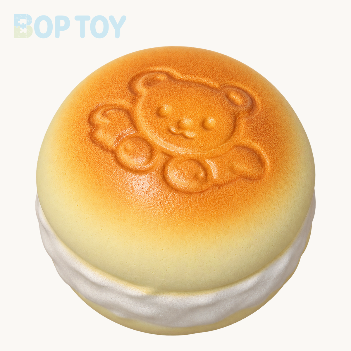 Smiley Bear Slow Rising Squishy Stress Relief Decompression Toy – Brown – BOP TOY