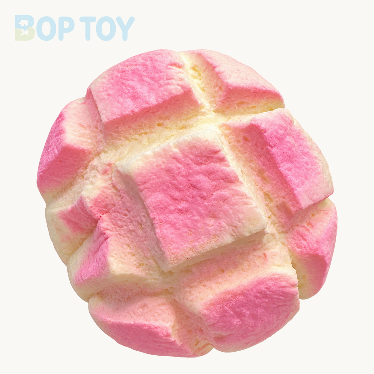 Melon Bread Slow Rising Squishy Stress Relief Decompression Toy – Pink – BOP TOY