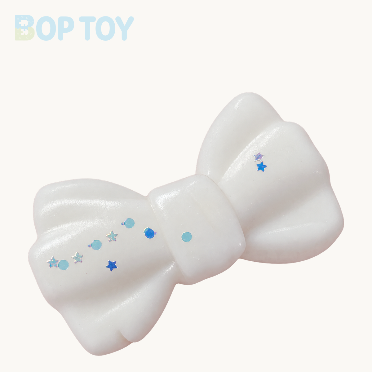Handmade Bowknot Squishy Toy Fidget Toy Decompression Toys – white / 5*9*4cm – BOP TOY