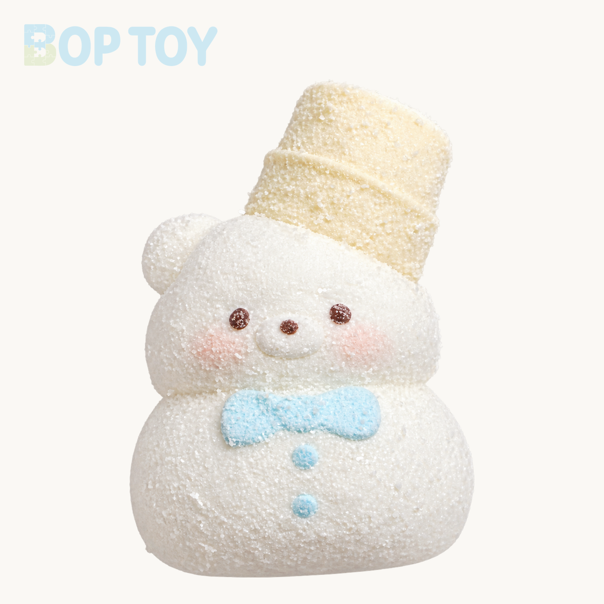 Handmade Snow Bear Squishy Stress Relief Toy - Christmas Series – With Clear Sand – BOP TOY