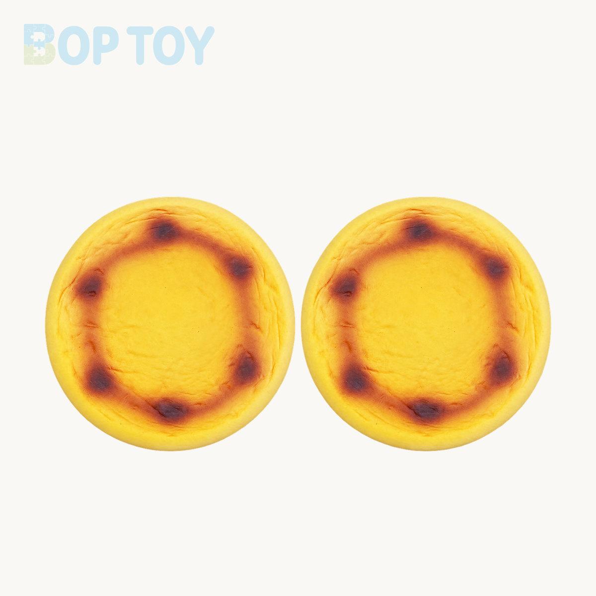 Slow Rising Squishy Basque Cake Stress Relief Decompression Toy – 2pcs – BOP TOY