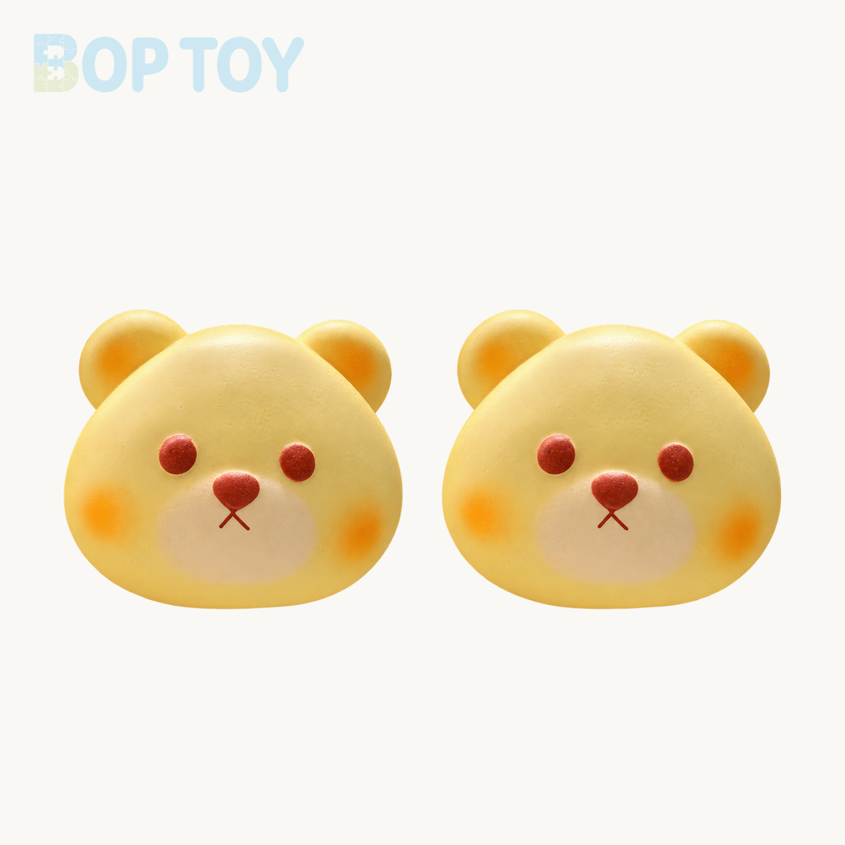 Slow Rising Squishy Bear Head Stress Relief Decompression Toy — 1pc / 2pcs – 2pcs – BOP TOY