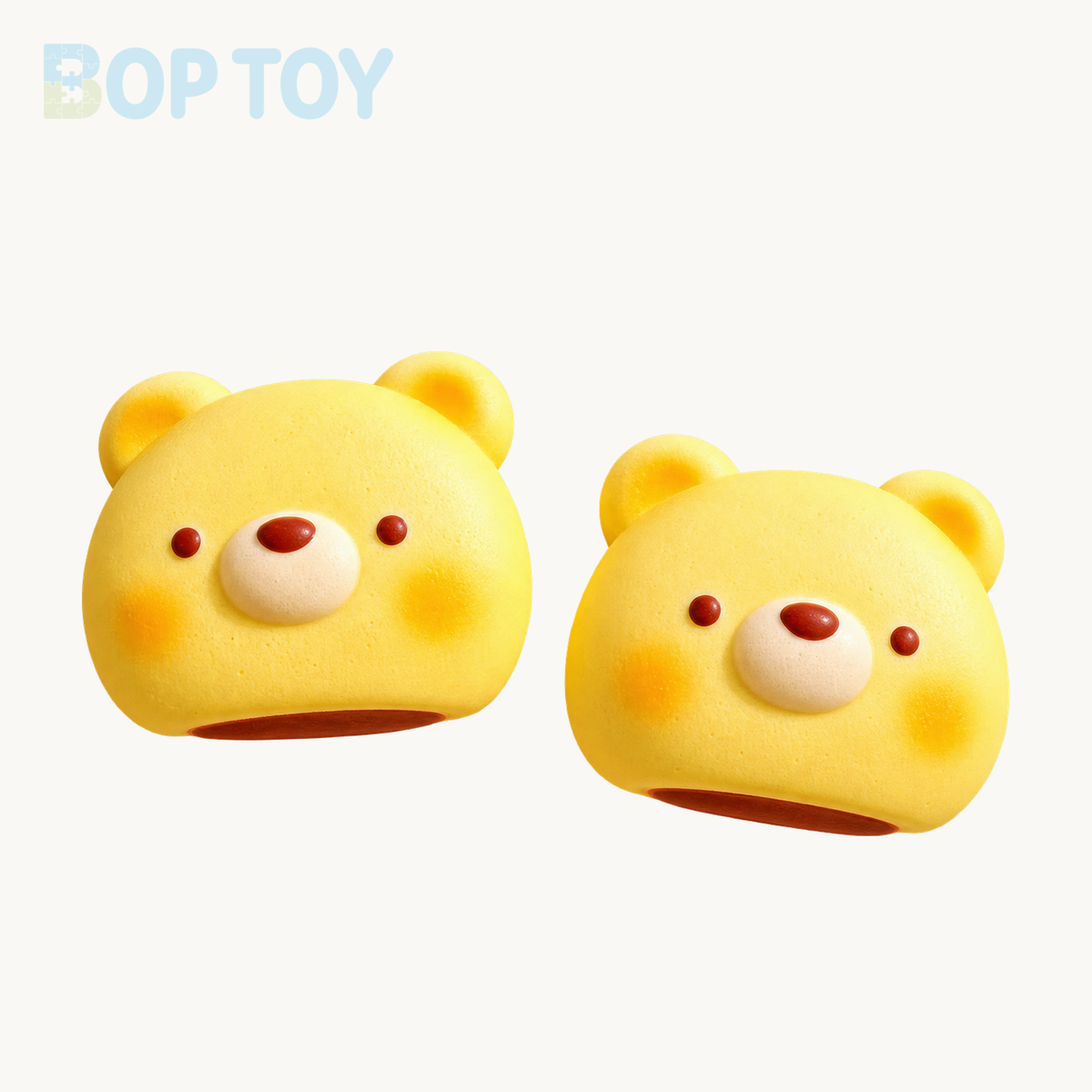 Slow Rising Squishy Bear Head Stress Relief Decompression Toy — 1pc Bear Head / 2pcs Bear Head – 2pcs Bear Head – BOP TOY
