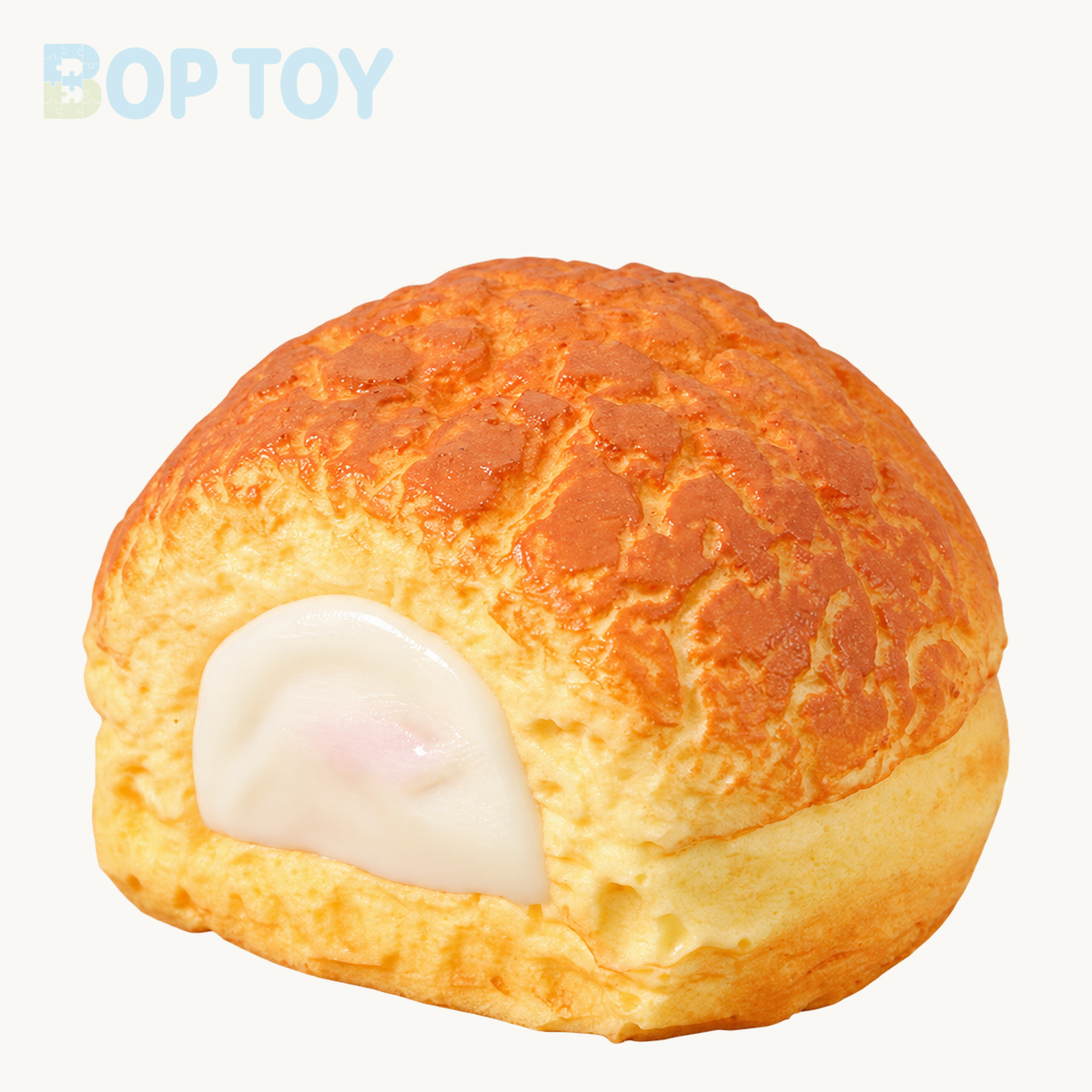 Slow Rising Squishy Puffs Stress Relief Decompression Toy – Cream White – BOP TOY