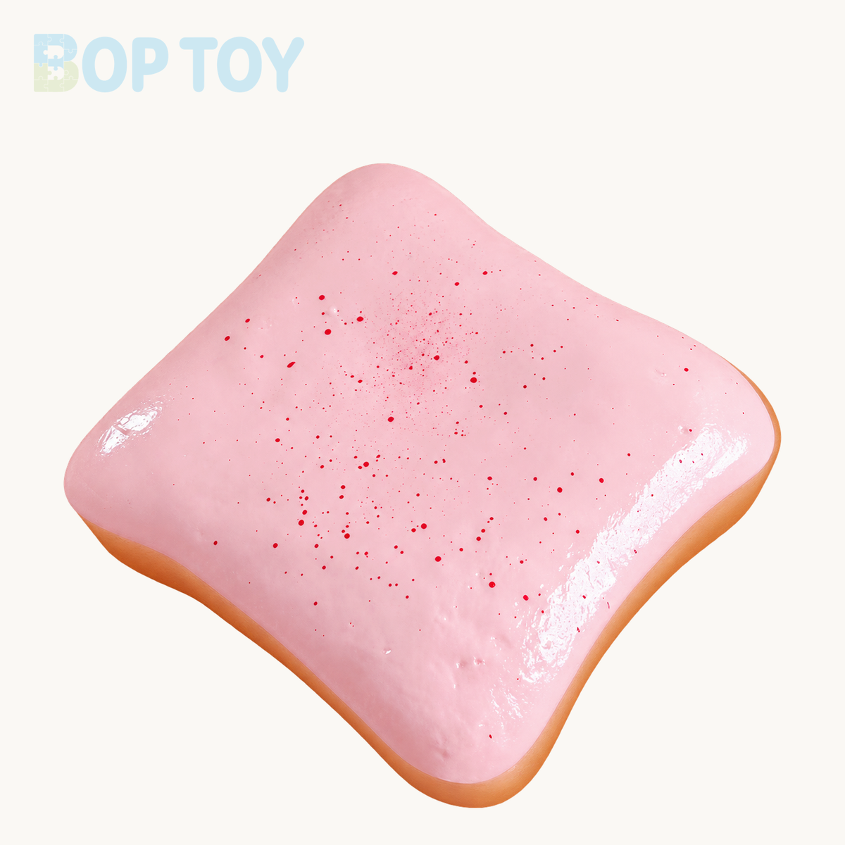 Slow Rising Squishy Slice of Toast Stress Relief Decompression Toy – Random Color – BOP TOY