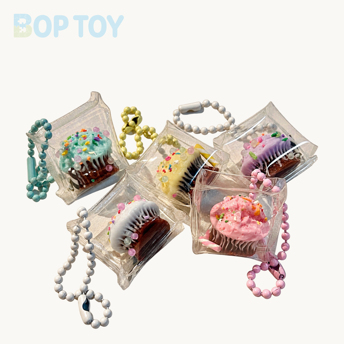 Cake Cup - Christmas Series Taba Squishy Toy – 5pcs – BOP TOY