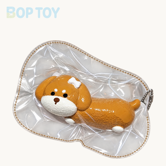 Brown Sausage Dog Taba Squishy Toy – Brown Sausage Dog – BOP TOY