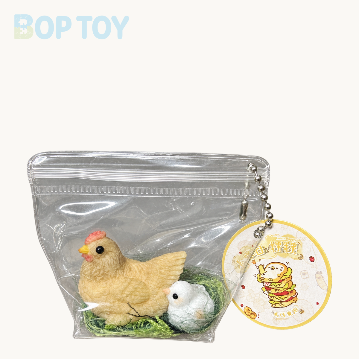 Mini Rooster Taba Squishy Toy – Mini Rooster & Mini White Chick – BOP TOY