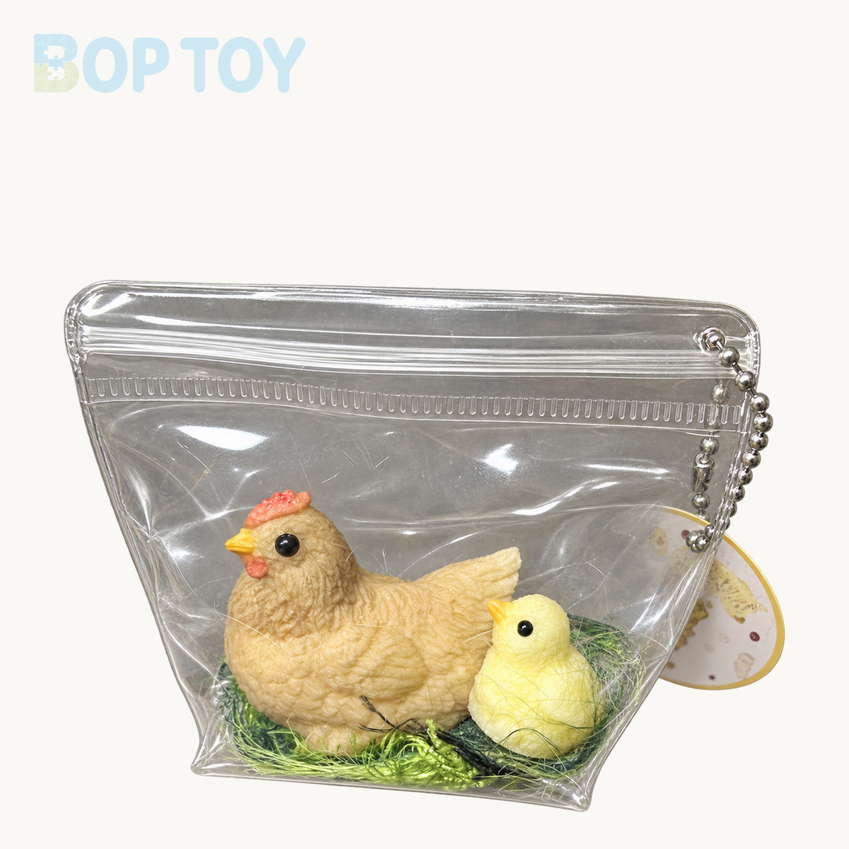 Mini Rooster Taba Squishy Toy – Mini Rooster & Mini Yellow Chick – BOP TOY