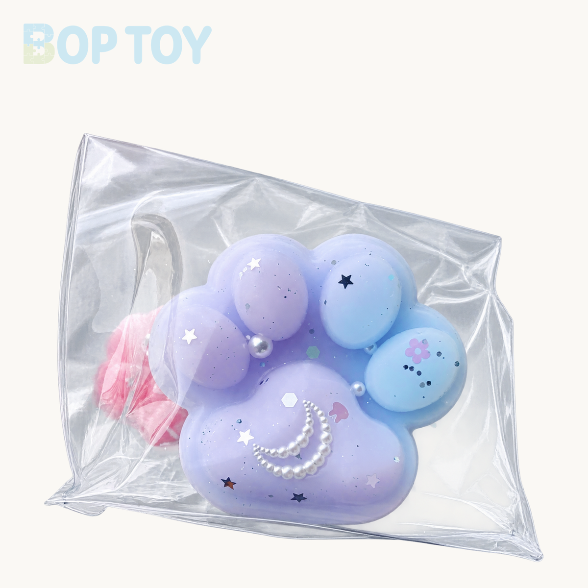 Cat's Paw – Purple & Blue Taba Squishy Toy – purple & blue – BOP TOY