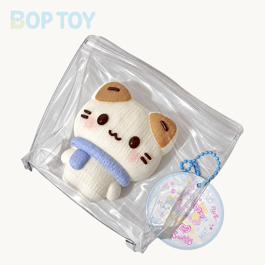 Kitty Cat with Scarf Taba Squishy Toy – Kitty Cat – BOP TOY