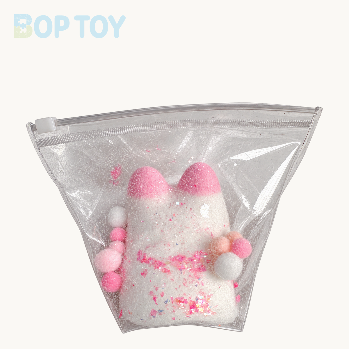 Kitty with Fur Taba Squishy Toy – Pink – BOP TOY