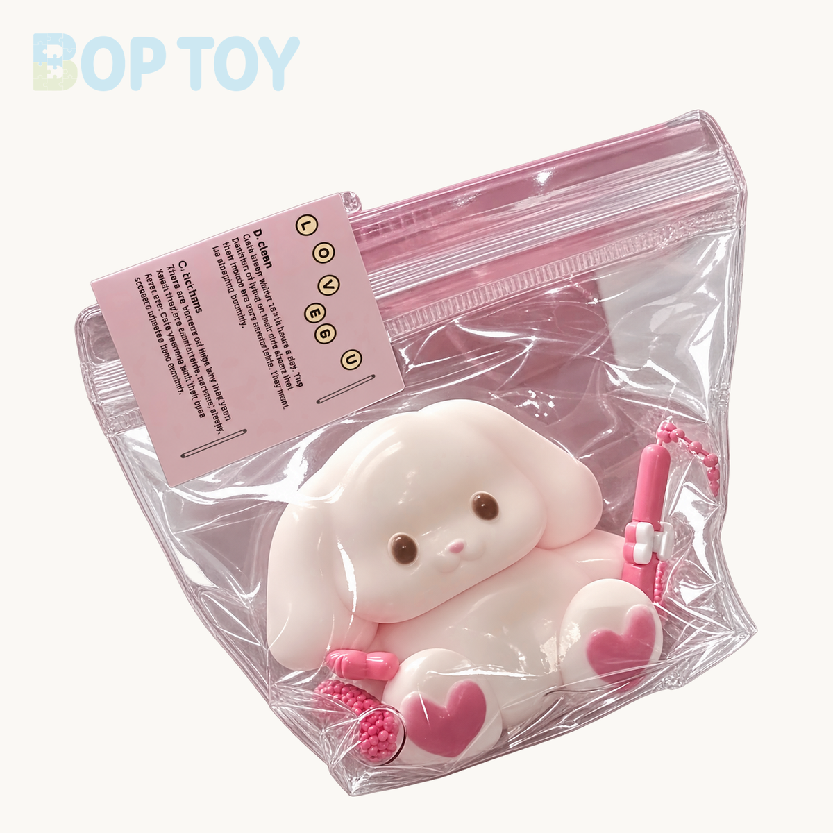 Rabbit Bunny Taba Squishy Toy – without flocking / with flocking – without flocking – BOP TOY