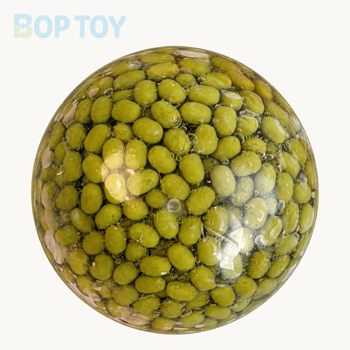 5.8cm Green Bean Red Bean Handmade Stress Balls – 1pc Green Bean – BOP TOY