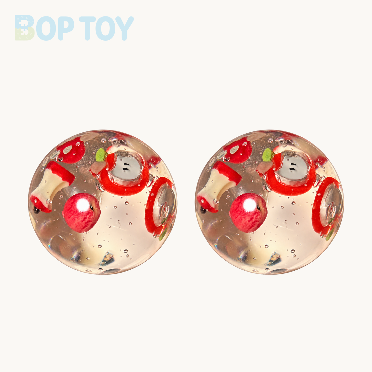 Apple Stress Ball Squishy Stress Relief Decompression Toy – 2pcs – BOP TOY