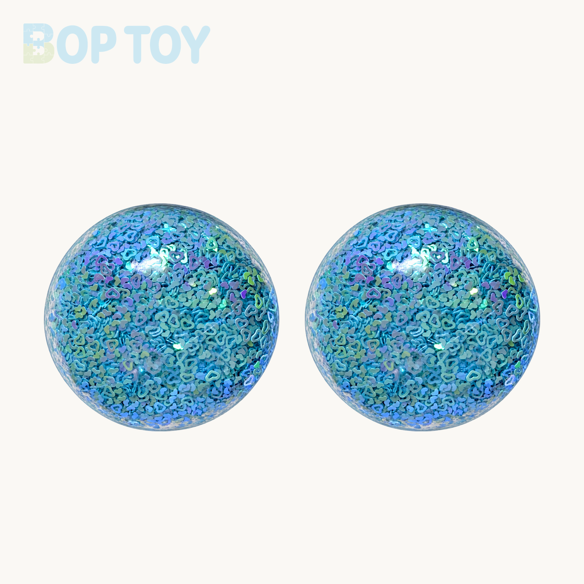 Blue Heart Handmade Stress Ball – 2pcs – BOP TOY