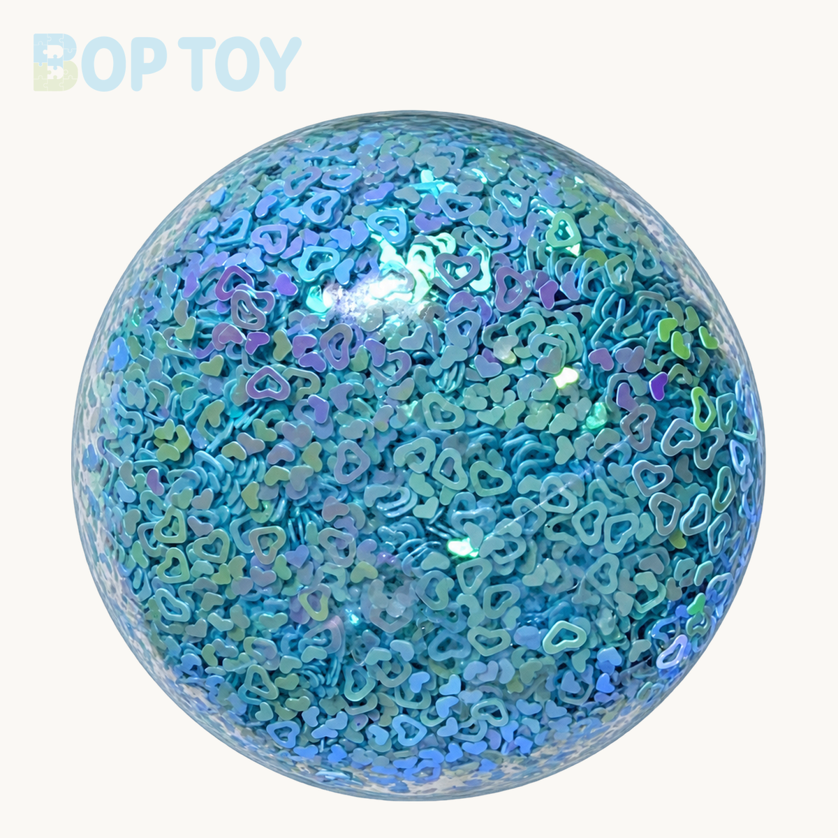 Blue Heart Handmade Stress Ball – 1pc – BOP TOY