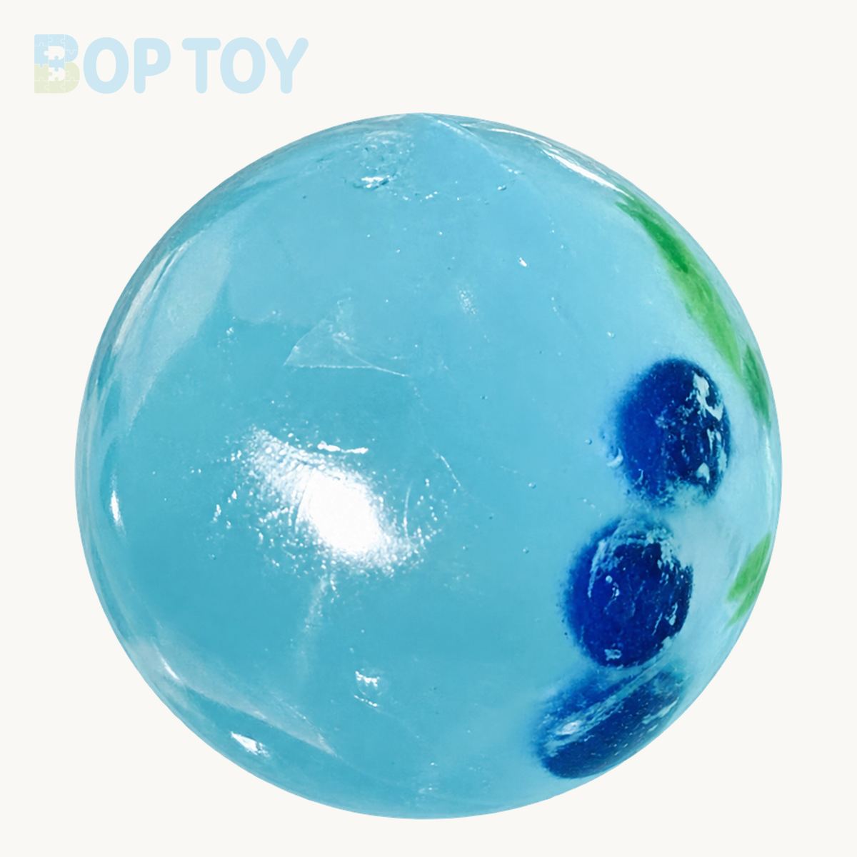 Blueberry/Peach/Green Grape Coconut Oil Soap Base Stress Ball Squishy Stress Relief Decompression Toy – Blueberry – BOP TOY