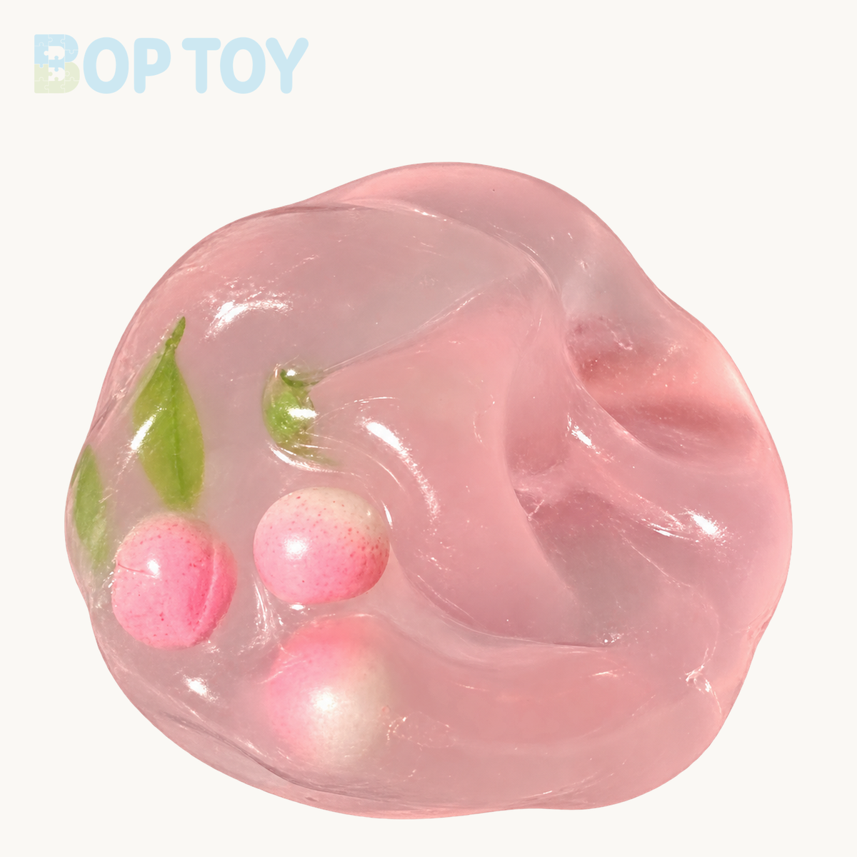 Blueberry/Peach/Green Grape Coconut Oil Soap Base Stress Ball Squishy Stress Relief Decompression Toy – Peach – BOP TOY