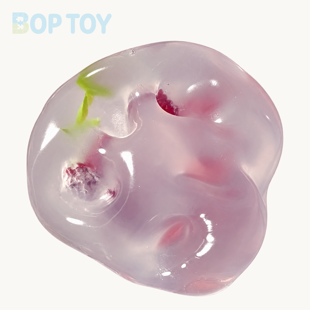 Blueberry/Peach/Green Grape Coconut Oil Soap Base Stress Ball Squishy Stress Relief Decompression Toy – Purple Grape – BOP TOY