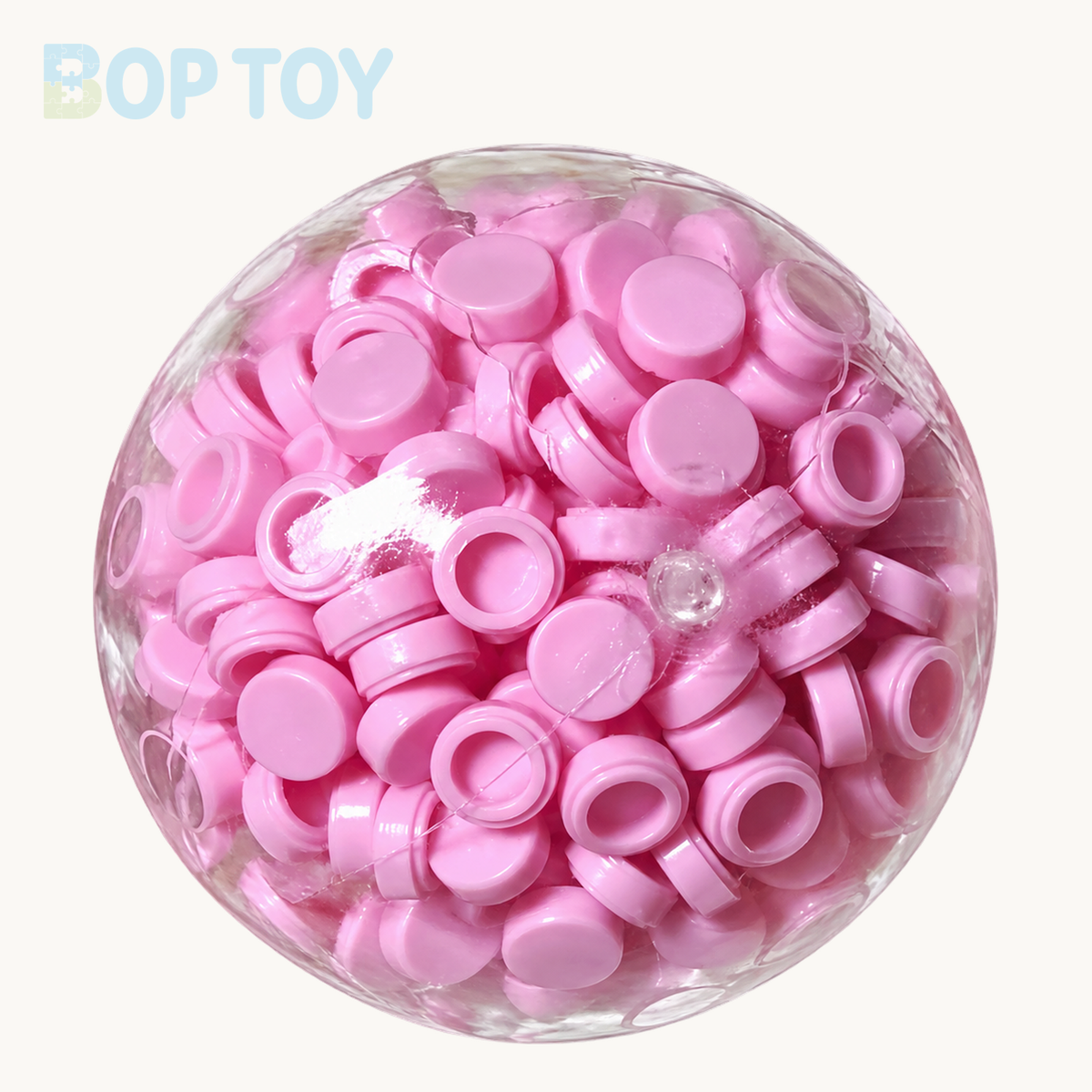 Building Blocks Handmade Stress Balls – Pink – BOP TOY