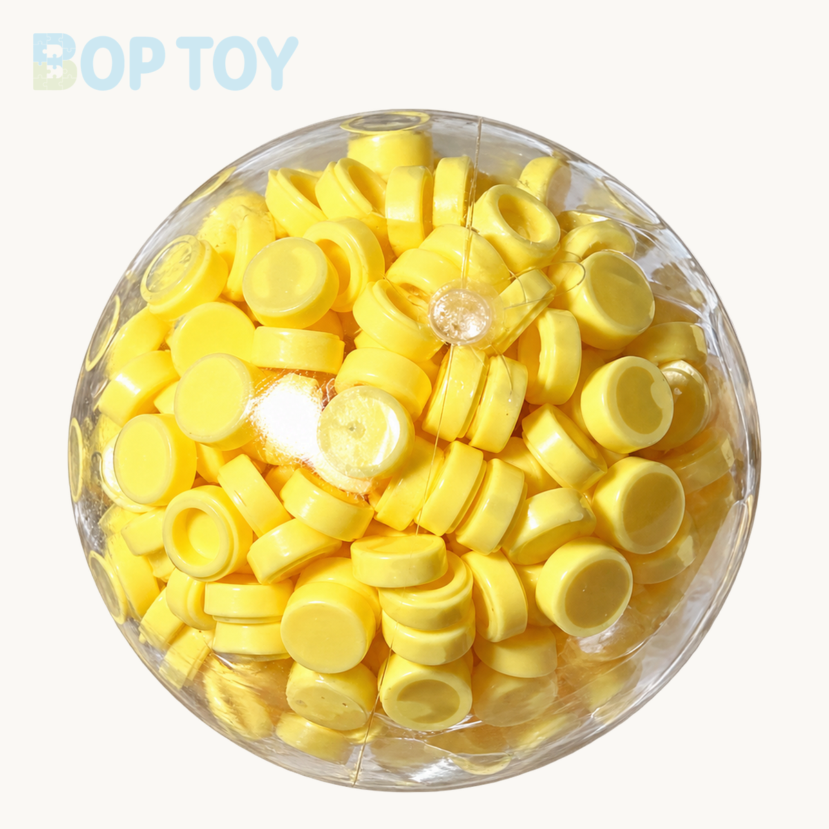 Building Blocks Handmade Stress Balls – Yellow – BOP TOY