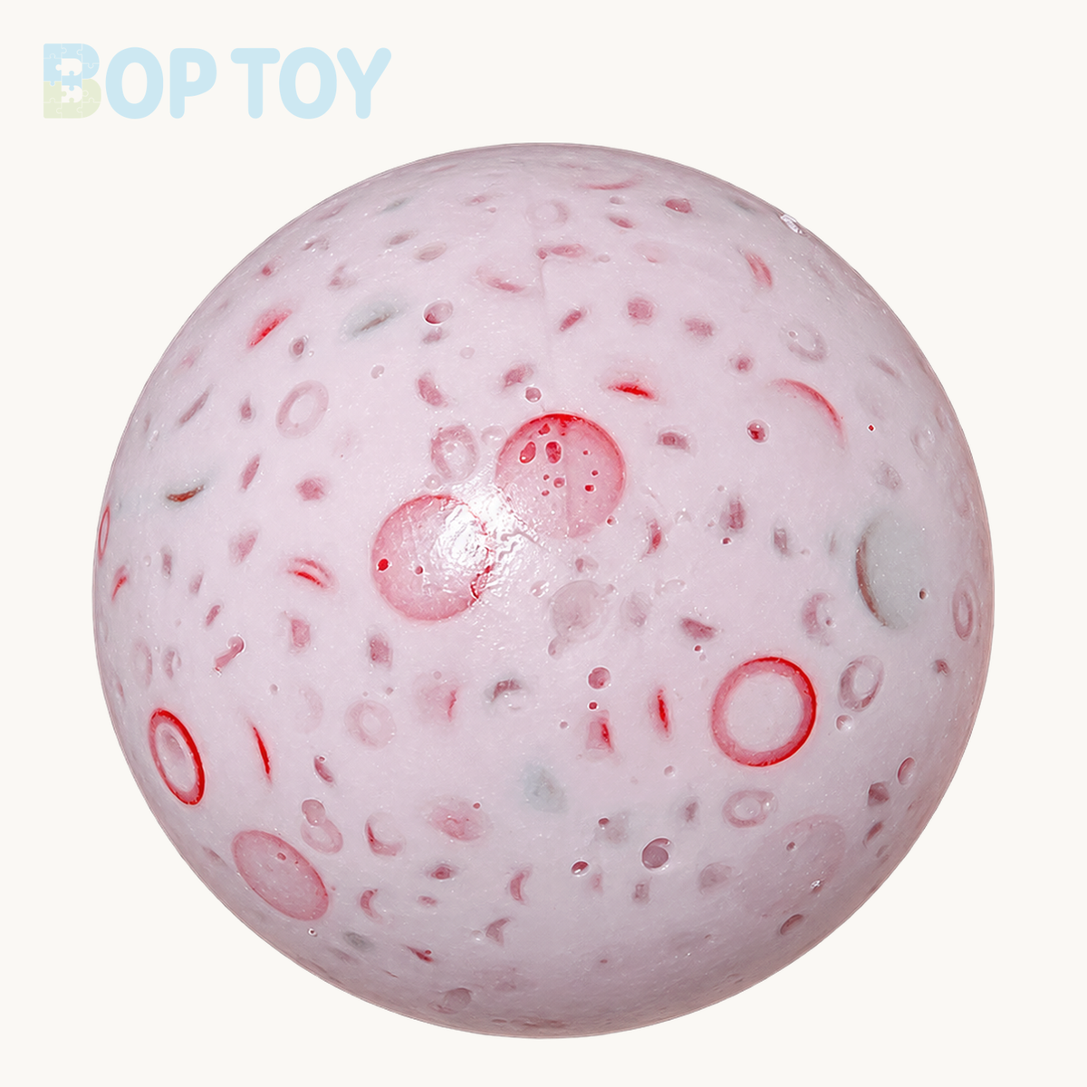 Cream & Building Block Handmade Stress Balls – Sakura Pink – BOP TOY