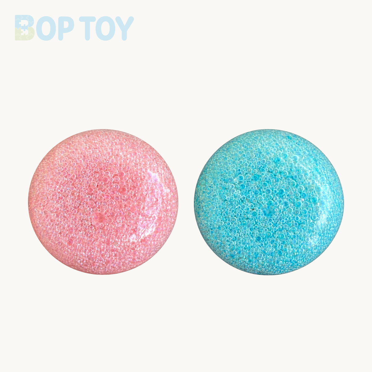 Pink & Blue Handmade Stress Ball – 2pcs Pink & Blue – BOP TOY