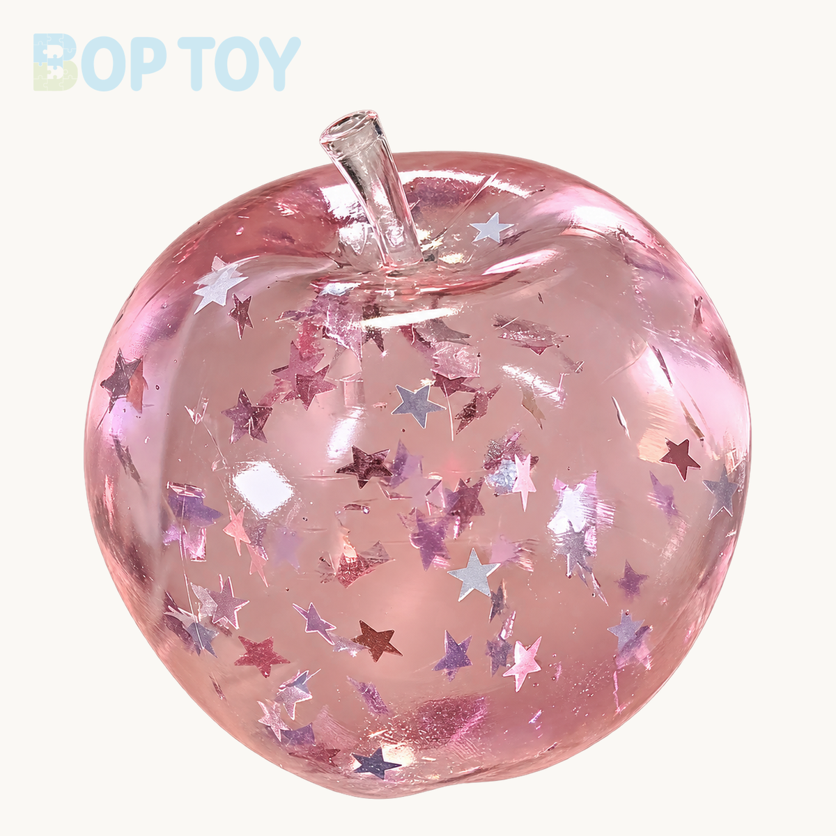 Pink Apple Shape Vasline Base Stress Ball – Pink Apple – BOP TOY