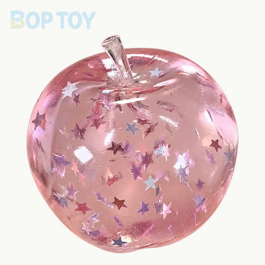 Pink Apple Shape Vasline Base Stress Ball – Pink Apple – BOP TOY
