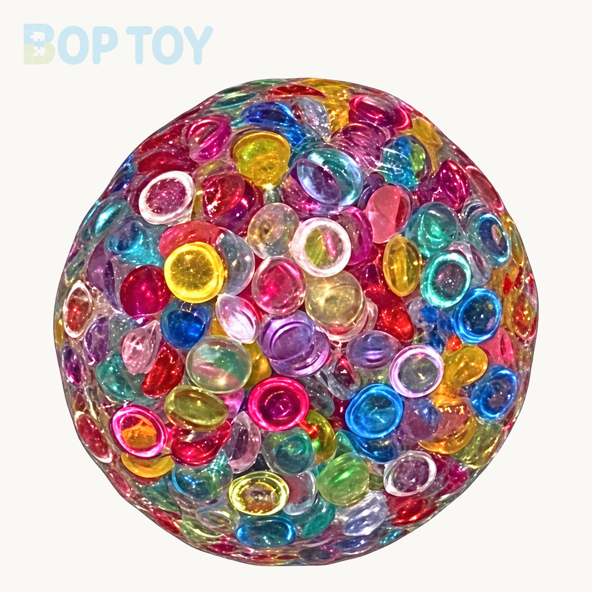 Rainbow Beads Handmade Stress Balls – 1pc – BOP TOY