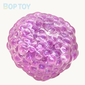 Rose Red / Purple / Green Bead Stress Ball Relief Decompression Toy – Purple – BOP TOY