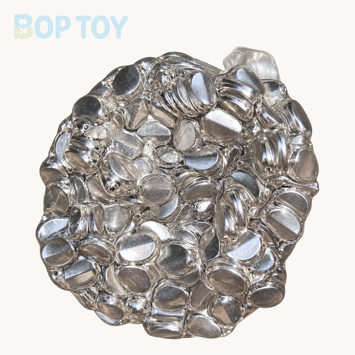 Silver Handmade Stress Balls – 1pc – BOP TOY