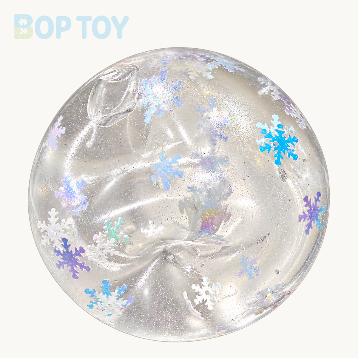 Snowflake Stress Ball Jelly Ball Squishy Stress Relief Decompression Toy – 1pc – BOP TOY