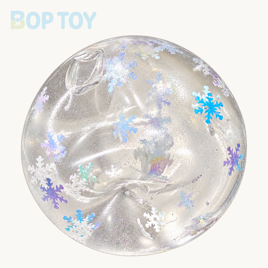 Snowflake Stress Ball Jelly Ball Squishy Stress Relief Decompression Toy – 1pc – BOP TOY