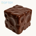 Cheese Cube Slow Rise Squishy – 6cm- Coffee Color – BOP TOY