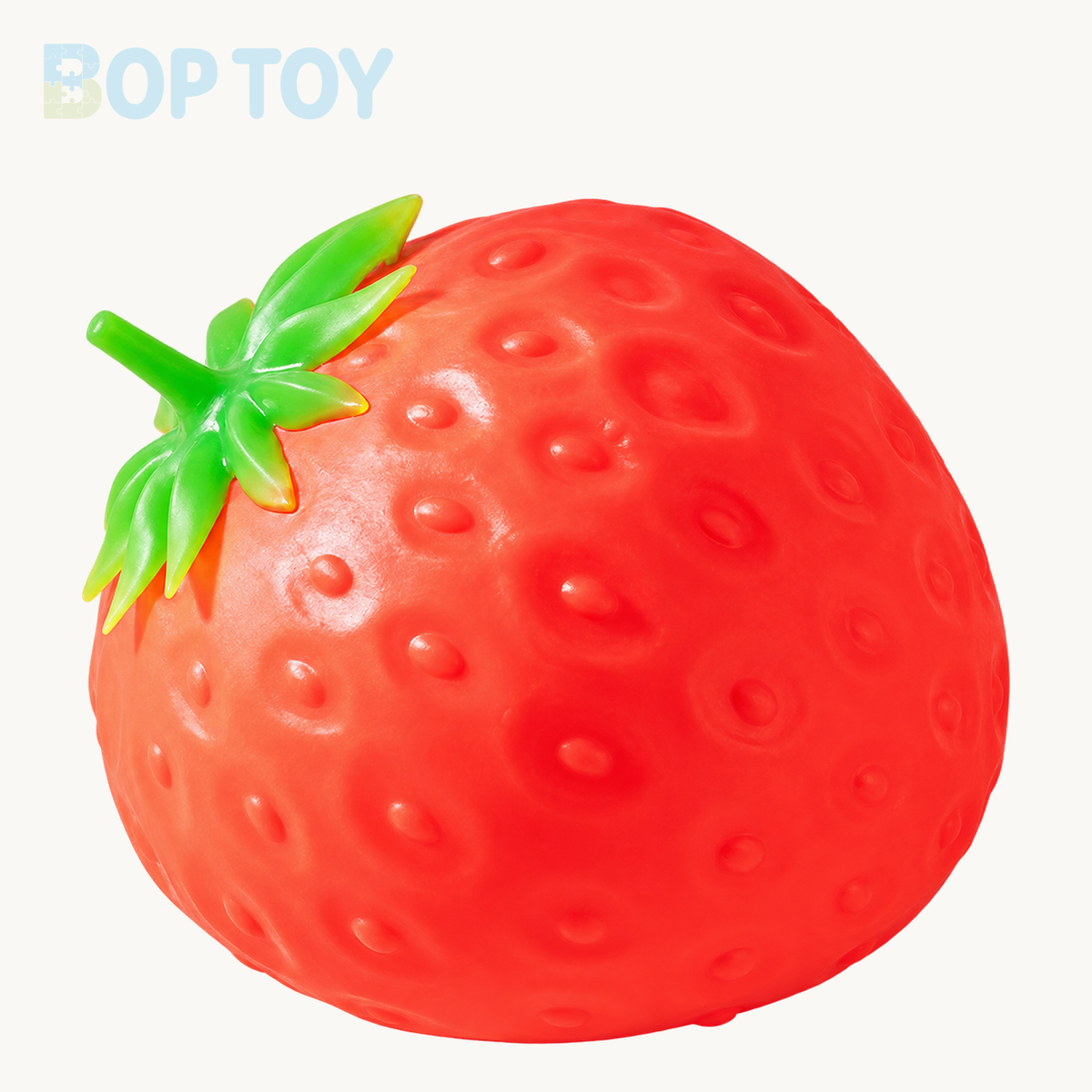 Jumbo Strawberry Fast Rebound Squishy – Giant Strawberry Squeeze 1pc – BOP TOY