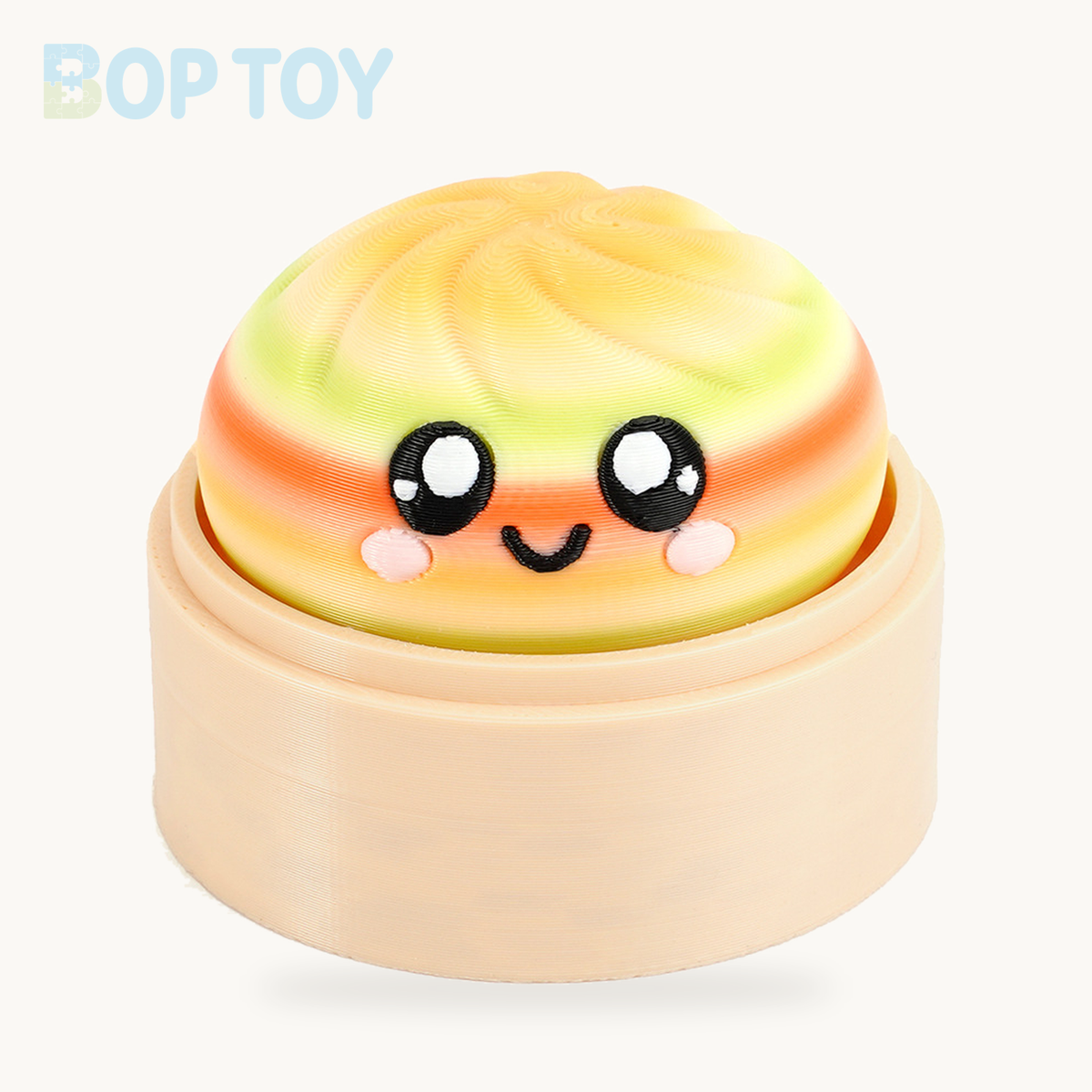Baozi Button Fidget Toy - 23 Styles - Rainbow / Single - Rainbow 3; base included, lid sold separately