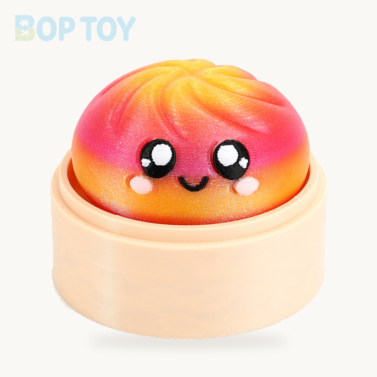 Baozi Button Fidget Toy - 23 Styles - Nebula / Single - Sunrise; base included, lid sold separately