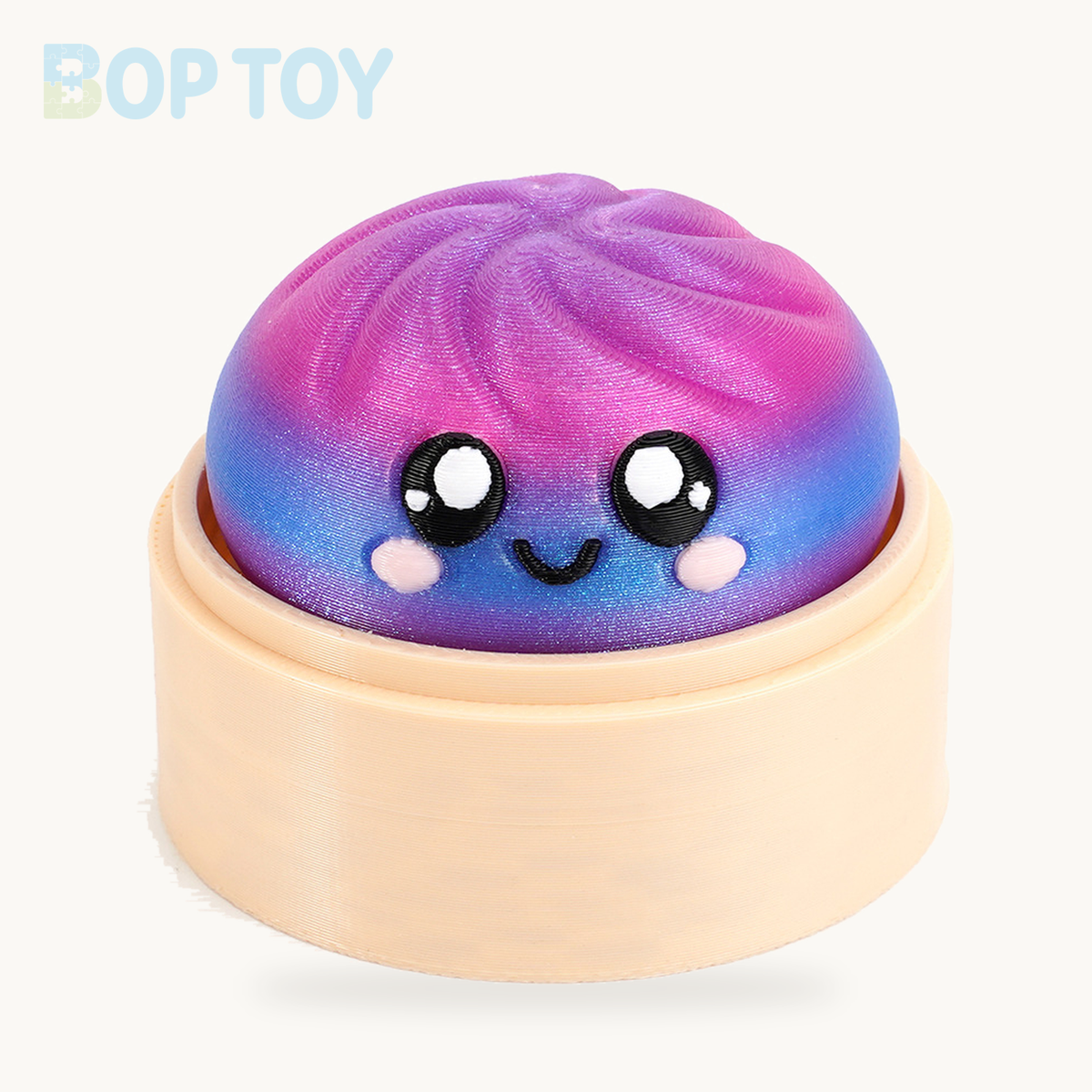 Baozi Button Fidget Toy - 23 Styles - Nebula / Single - Sunset; base included, lid sold separately